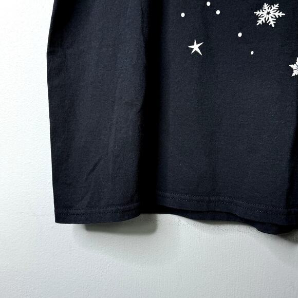 Dec 25th Christmas Sloth Wearing Holiday Vest Funny Black T-Shirt Men's Size XL - Picture 8 of 10